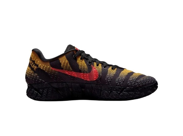 Nike x Jurassic Park Ja 3 Morant Raptor EP: Мужские баскетбольные кроссовки в чёрно-жёлто-красной гамме — изображение 2