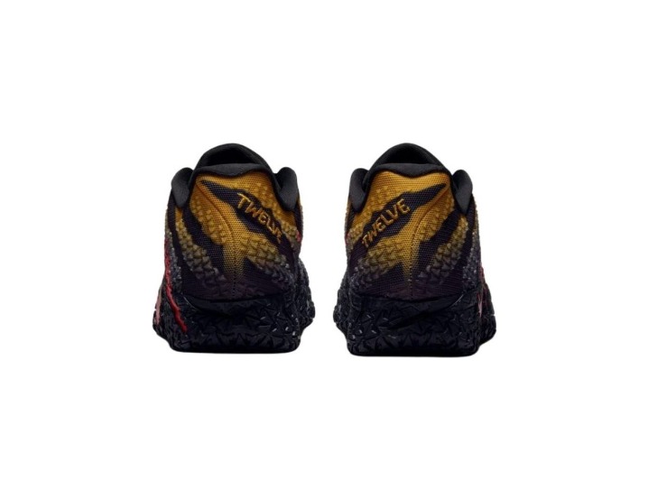 Nike x Jurassic Park Ja 3 Morant Raptor EP: Мужские баскетбольные кроссовки в чёрно-жёлто-красной гамме — изображение 6