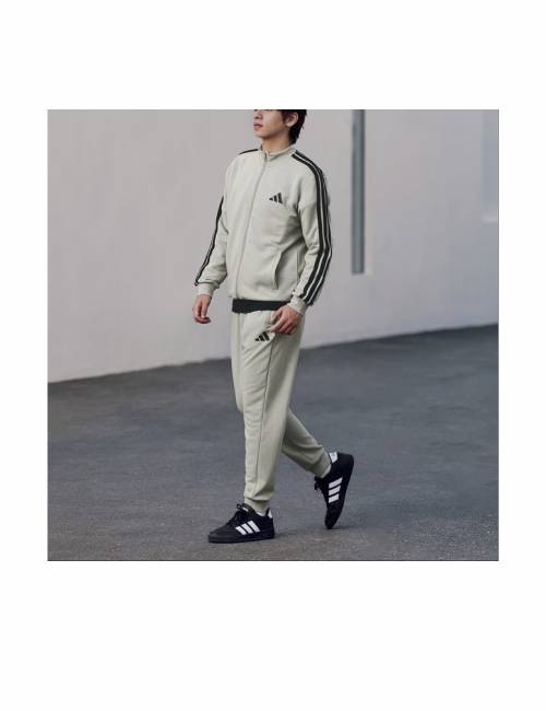 adidas: Спортивный костюм с воротником-стойкой в цвете Pearl Ash — изображение 5