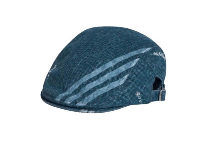 adidas Originals stylish and versatile cotton beret, unisex and couple style, indigo. OSFW