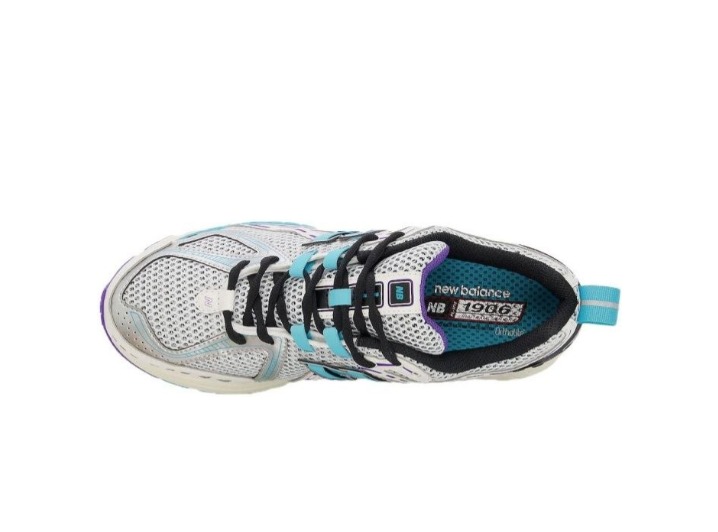 New Balance 1906R: Унисекс-кроссовки в бело-сине-фиолетовом цвете — изображение 4