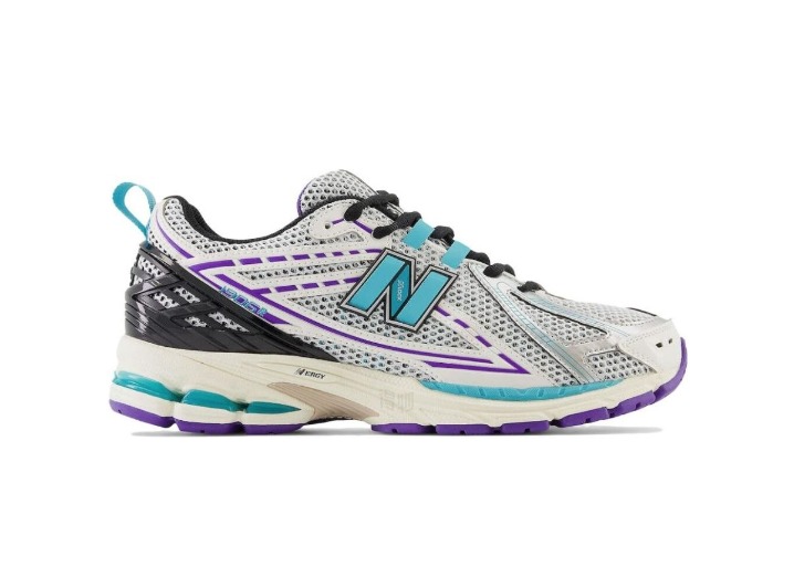 New Balance 1906R: Унисекс-кроссовки в бело-сине-фиолетовом цвете — изображение 6