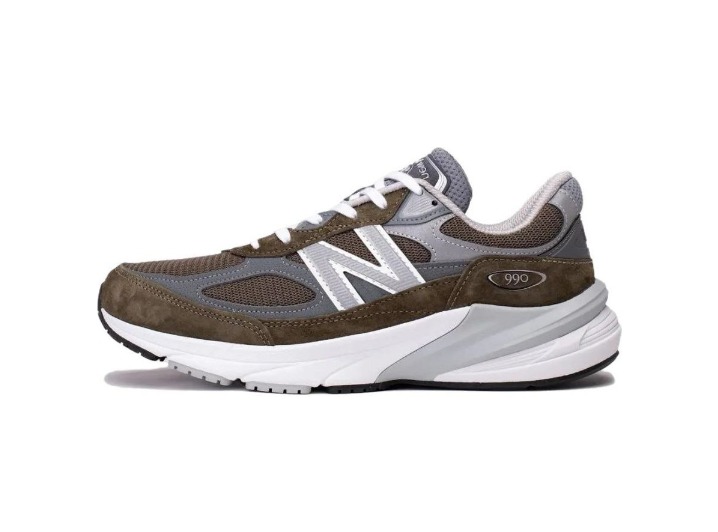 New Balance NB 990 V6 True Camo: Унисекс-кроссовки в оливково-серой гамме