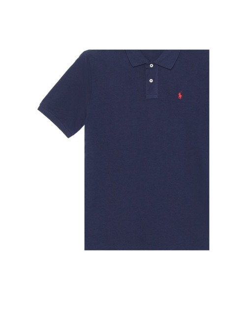 Polo Ralph Lauren SS22: Детская футболка с вышитым логотипом, тёмно-синяя — изображение 6