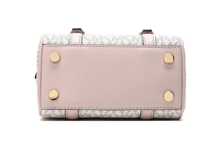 MICHAEL KORS MK Bedford: Сумка-бостон из синтетической кожи с монограммным принтом — изображение 4