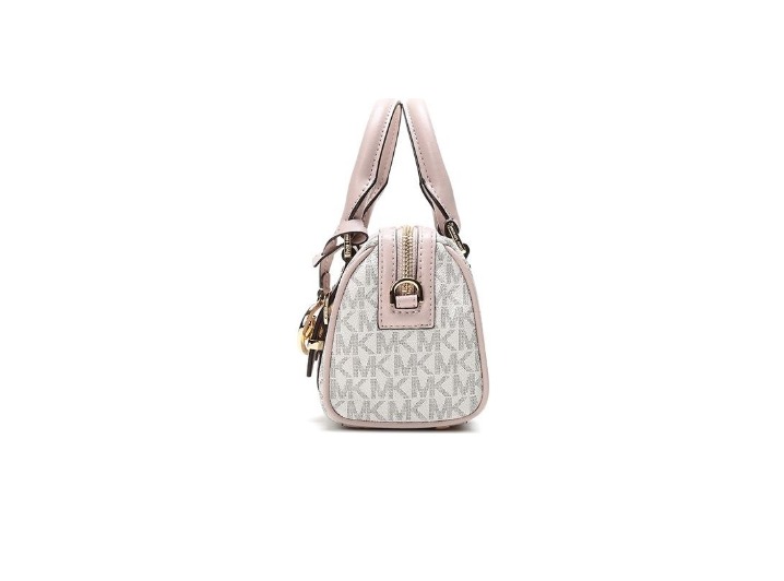 MICHAEL KORS MK Bedford: Сумка-бостон из синтетической кожи с монограммным принтом — изображение 6