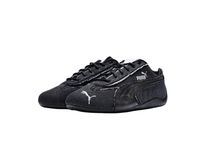 PUMA Speedcat Crafted Denim: Унисекс-кроссовки в чёрном цвете — изображение 3