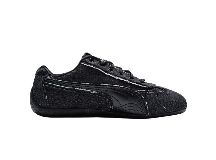 PUMA Speedcat Crafted Denim: Унисекс-кроссовки в чёрном цвете — изображение 4