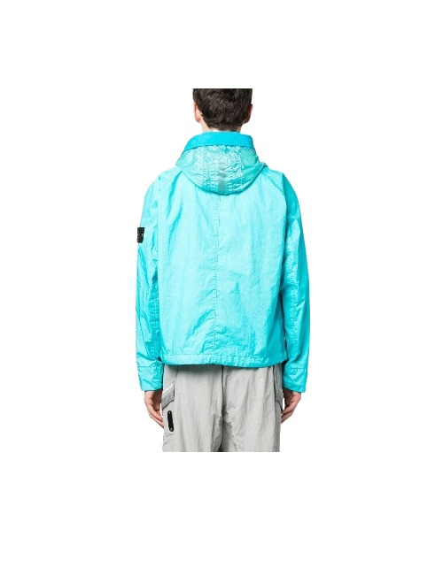 STONE ISLAND Membrana 3L TC: Зелёная куртка с капюшоном — изображение 3