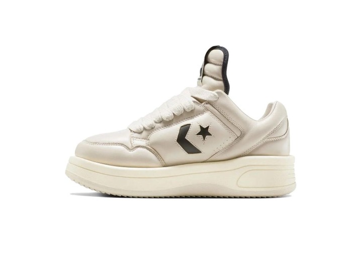 Converse × Rick Owens DRKSHDW TURBOWPN: Унисекс-кроссовки в цвете Off-White