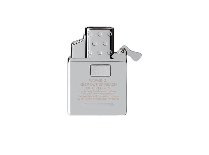 ZIPPO Popular Series: Белая стальная зажигалка с двойным факельным пламенем и газовым вкладышем — изображение 3