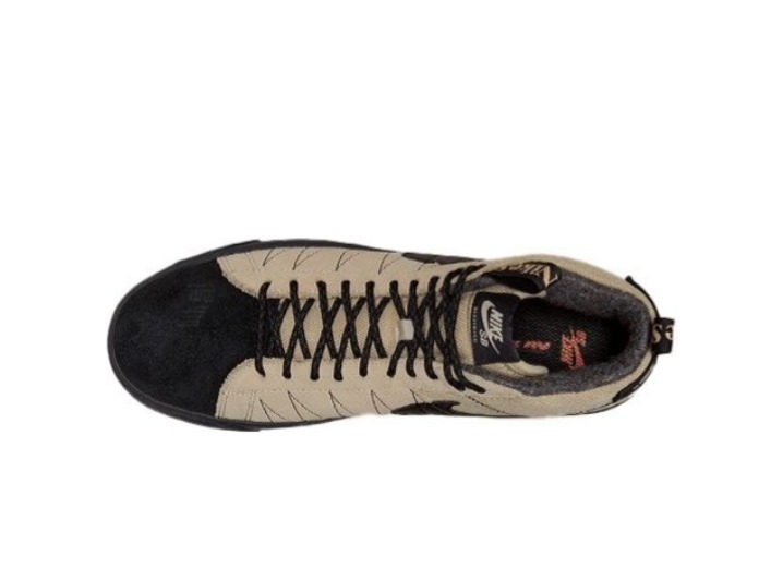 Nike SB Zoom Blazer Mid PRM "Acclimate Pack": Коричнево-чёрные кроссовки в стиле аутдор — изображение 4