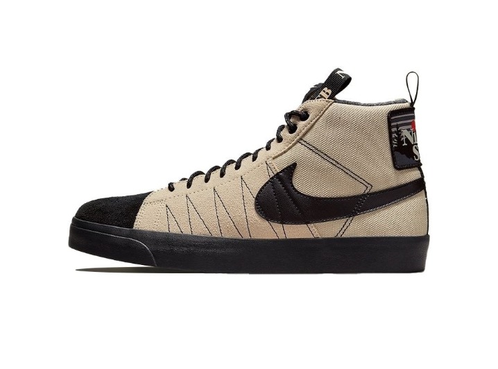 Nike SB Zoom Blazer Mid PRM "Acclimate Pack": Коричнево-чёрные кроссовки в стиле аутдор