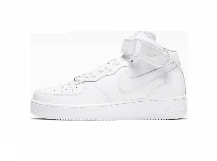 Nike Air Force 1 '07: Женские кроссовки средней высоты в белом цвете