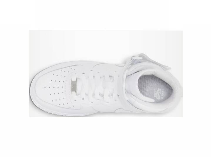 Nike Air Force 1 '07: Женские кроссовки средней высоты в белом цвете — изображение 9