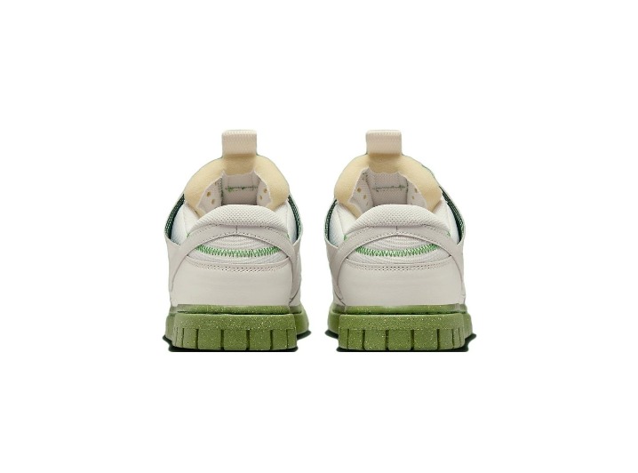 Nike Dunk Remastered: Мужские низкие скейт-кроссовки в бело-зелёной гамме — изображение 4
