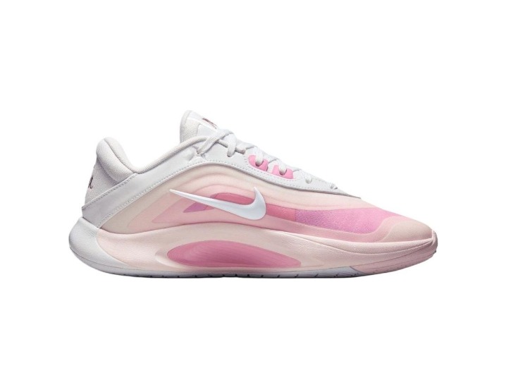 Nike A'One EP: Унисекс-баскетбольные кроссовки в розово-белой гамме — изображение 4