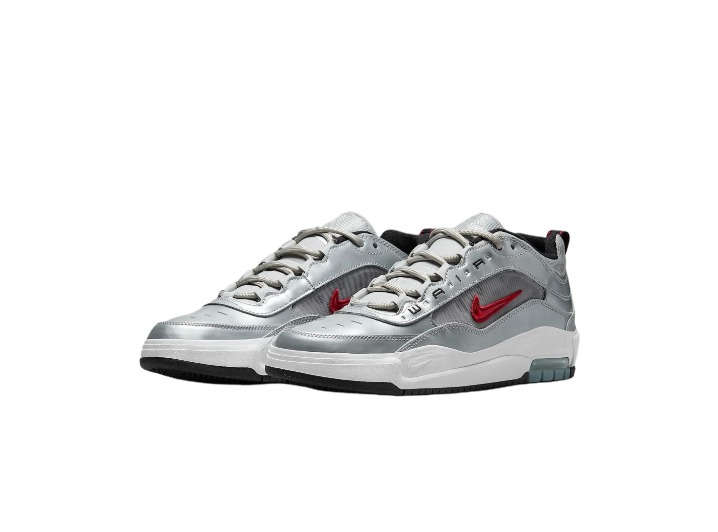 Nike Air Max Ishod "Silver Bullet": Мужские низкие скейт-кроссовки в серебристом цвете — изображение 2