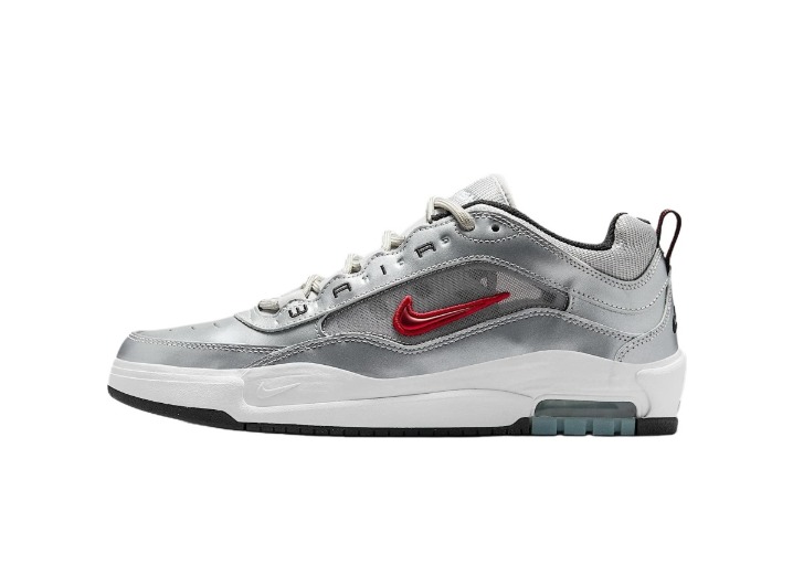 Nike Air Max Ishod "Silver Bullet": Мужские низкие скейт-кроссовки в серебристом цвете