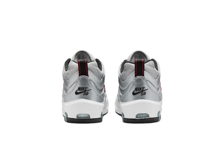 Nike Air Max Ishod "Silver Bullet": Мужские низкие скейт-кроссовки в серебристом цвете — изображение 4