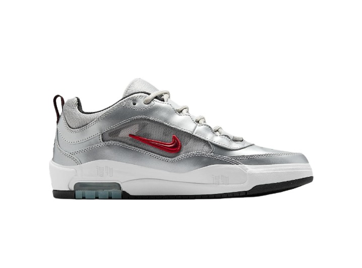Nike Air Max Ishod "Silver Bullet": Мужские низкие скейт-кроссовки в серебристом цвете — изображение 5