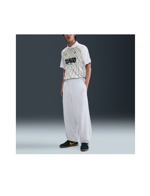 Nike Club SS25: Мужские оверсайз-брюки, Birch Heather/White — изображение 4