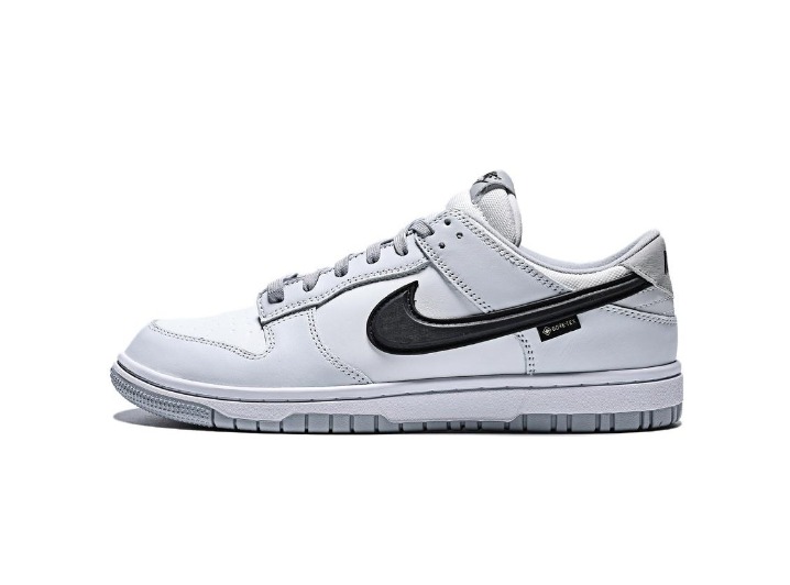 Nike Dunk Leather GTX: Мужские низкие кроссовки в светло-серо-белой гамме