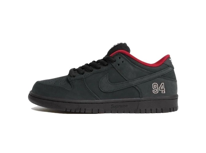Nike x Supreme SB Dunk Low: Мужские и женские кроссовки в чёрном цвете