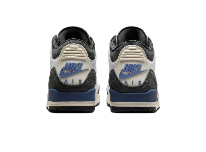 Jordan × A Ma Maniére Air Jordan 3 "Diffused Blue": Мужские ретро-баскетбольные кроссовки в бело-синей гамме — изображение 4