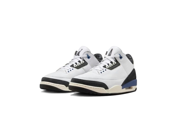 Jordan × A Ma Maniére Air Jordan 3 "Diffused Blue": Мужские ретро-баскетбольные кроссовки в бело-синей гамме — изображение 6