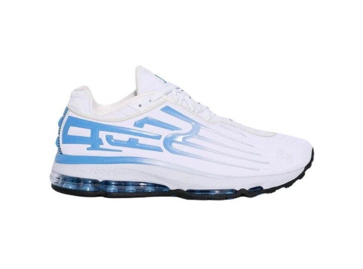 Nike × Supreme Air Max 2001 Air Ecstasy: Унисекс-кроссовки в бело-сине-чёрной гамме — изображение 5