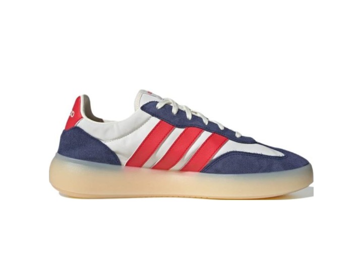 adidas Barreda Decode: Мужские низкие кроссовки в бело-красно-синей гамме — изображение 5