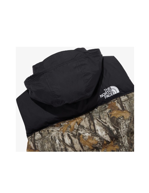 The North Face: Мужской жилет с воротником-стойкой и цветочными блоками, коричневый — изображение 3
