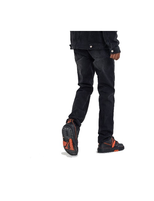 VLONE: Джинсы с вышитым логотипом и градиентной стиркой, унисекс — изображение 7
