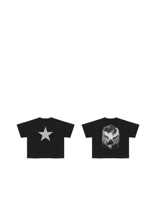 YEEZY SS26 BULLY: Футболка с принтом пятиконечной звезды, унисекс — изображение 4