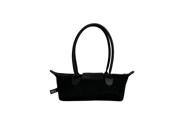 PRADA: Чёрная canvas-сумка с фирменным дизайном — изображение 2